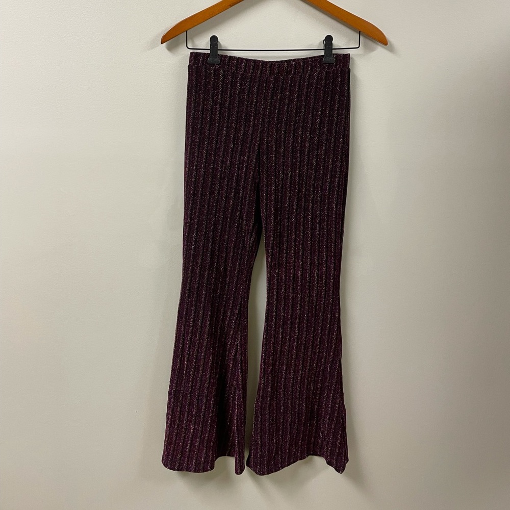 Multicolored Glitter Flare Pants